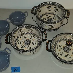 NEW - Temptations Woodland and Floral Bakeware Set with Bowls