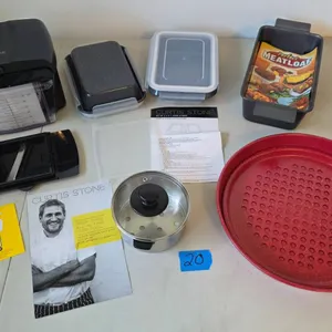 Curtis Stone Kitchen Accessories Bundle: Prep Tool, Bakeware, Steamer, and Pizza Pan