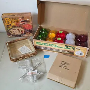 Pyrex Baken-Serve Dish, Pro Fresh Veggie Keeper 10-Pc Set, and Pie Slice Divider