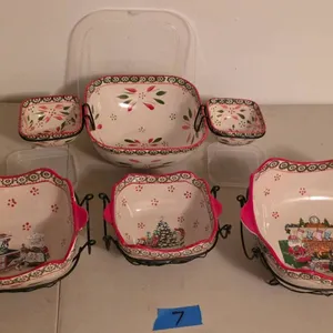 New Temptations Christmas Oven Dishware Set, Multiple Pieces
