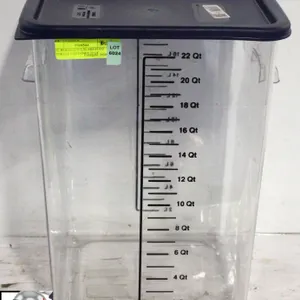 RUBBERMAID POLYCARB FOOD STORAGE CONTAINER 22 QT
