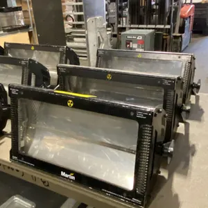 GROUP OF 3 MARTIN ATOMIC 3000 DMX PROFESSIONAL 3000 WATT HIGH-IMPACT STROBE LIGHTS