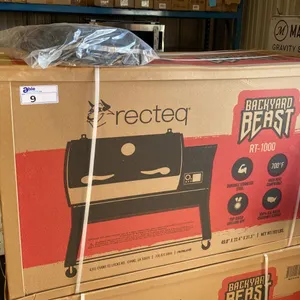 RECTEQ MODEL RT-1000. BACKYARD BEAST WOOD PELLET SMART GRILL/SMOKER WITH 1000 SQ IN COOKING