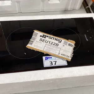 SMEG MODEL SEU122B. 12" BUILT IN ELECTRIC CERAMIC COOKTOP WITH 2 COOKING ZONES, 9 POWER LEVELS