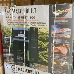 MASTERBUILT MODEL MB20040221. 28 GRAVITY SERIES DIGITAL SMART CHARCOAL GRILL, SMOKER & GRIDDLE