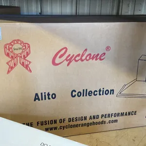 CYCLONE MODEL SC-519. 36" ALITO COLLECTION STAINLESS STEEL WALL MOUNT KITCHEN RANGE HOOD