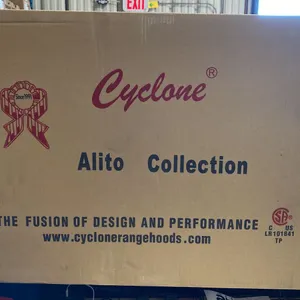 CYCLONE MODEL SCB72230. 30" ALITO COLLECTION STAINLESS STEEL WALL MOUNT CANOPY RANGE HOOD