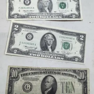 $10 and $2 Bills