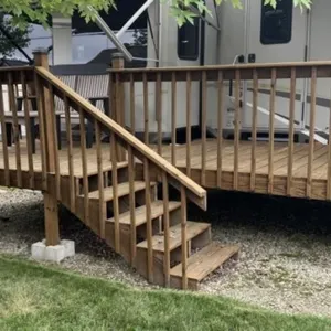 8' x 28' Custom Wood Deck