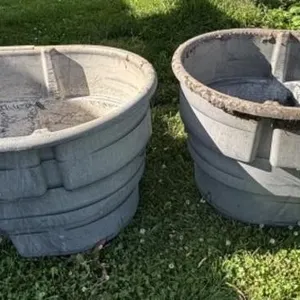 2 - Rubbermaid Livestock Water Tanks