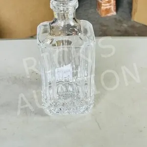 vintage heavy glass decanter
