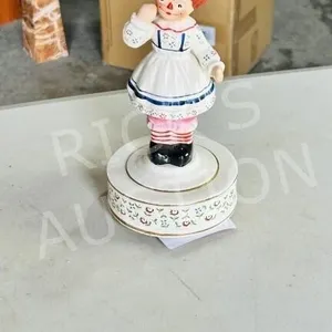 Schmid Bros musical figurine - works - 9" tall