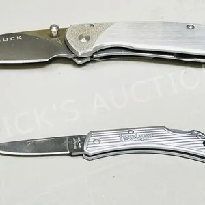 NEW Buck nobleman stainless & Kershaw silverspur