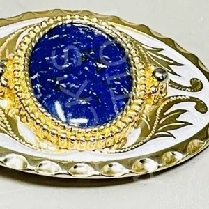 belt buckle w/ Lapis Lazuli stone