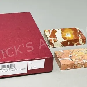 collection of rock samples & 2 Jasper wafers