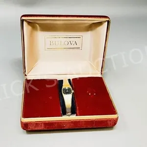 vintage ladies Bulova watch in case