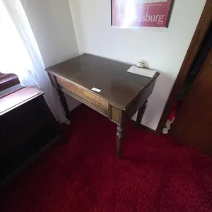 Antique Wooden Writing Desk with Drawer