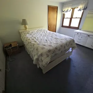 Bedroom Set: Bed Frame, Dresser with Mirror, and C
