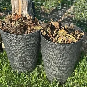 Two large flower pots