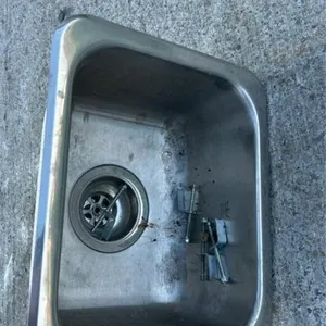 Small stainless sink