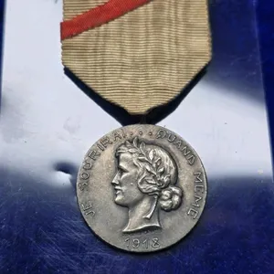 Named Belgian WWI War Invalids Medal Henri Lou