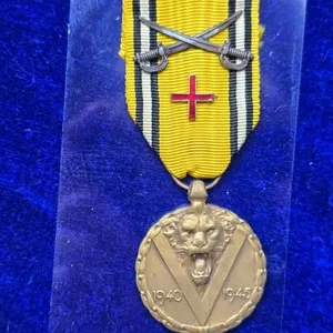 Belgian WWII 1940â€“1945 Commemorative War Medal w