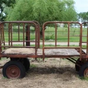 Metal Hay Feeder Wagon 12'L x 42"W