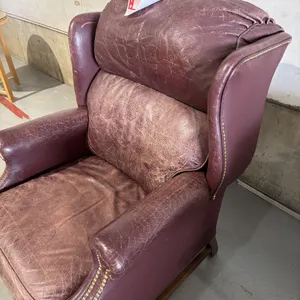 Brown recliner