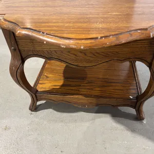 Drop leaf table, 28 x 28 x 21”