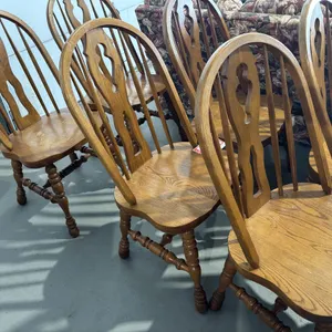 6 - oak chairs