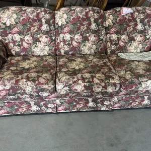 82 inch floral couch