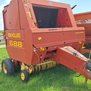 F - New Holland 688 Round Baler 5x6 twine