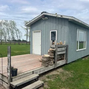 OFFSITE - Fully insulated shed is 12 ft x 18 ft and the attached deck is 12 ft x 13ft sells as a complete unit