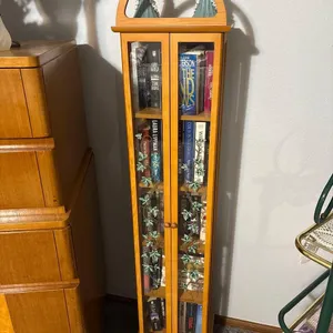 TALL DOUBLE CLEAR DOOR DISPLAY CABINETS ONLY, QTY (2)