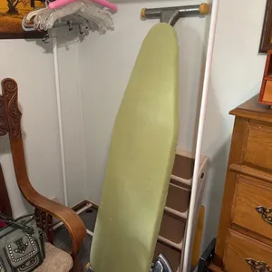 GARMENT RACK WITH IRONING BOARD AND IRON
