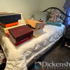 BLACK METAL BED FRAME
