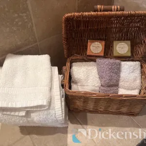 SOAP AND TOWEL GIFT BASKET