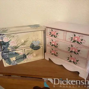 WOOD JEWELRY BOXES, QTY (2)