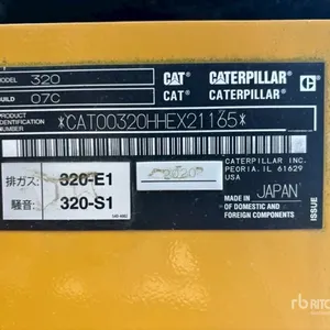 2020 Cat 320 Tracked Excavator