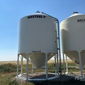 +/- 100 ton Smooth Wall Hopper Grain Bin