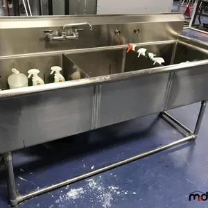 Industrial 30'' x 78'' Stainless Steel Sink
 UNRESERVED