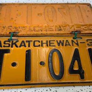 1933 Saskatchewan Matched License Plates