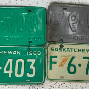 1969/1970 Matched Saskatchewan License Plates