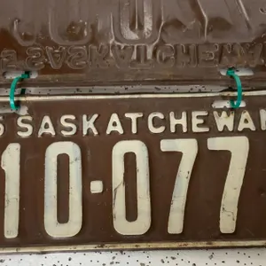 1935 Saskatchewan Matched License Plates