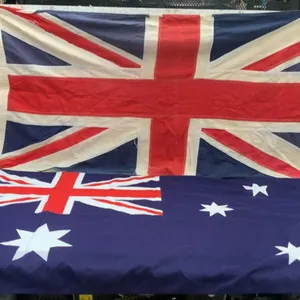 Australian, Great Britain and Prince Phillip Flags