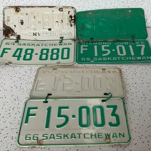 1964/1965/1966 Matched Saskatchewan License Plates