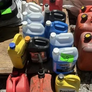 2 Gallon Gas Cans, Windshield Fluid, Anti-freeze