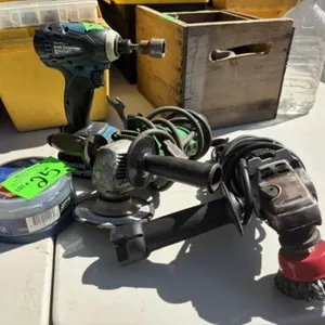 Drill, 2 Angle Grinders, Cut-off Wheels