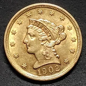 1902 $2.50 Liberty Gold Quarter Eagle Gem BU