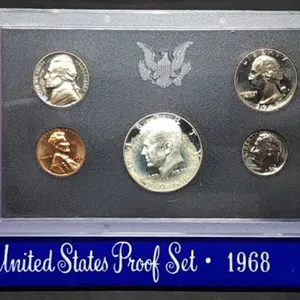 1968 US Mint Proof Set w/ Silver Kennedy